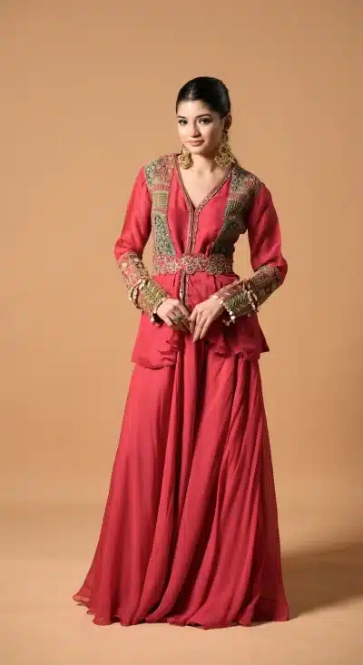 Banarsi peplum