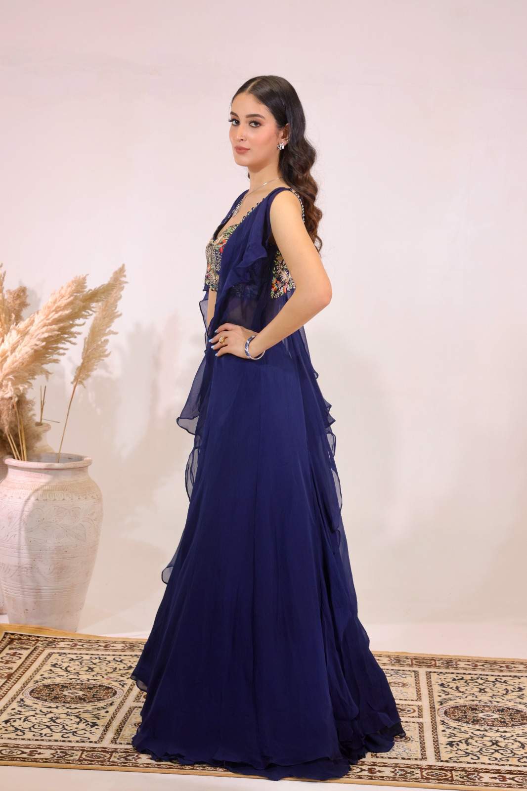 Midnight Bloom Lehenga Set R-156 2 Midnight Bloom Lehenga Set R-156 - Image 2